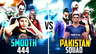 Smooth 444 😎 VS Pakistan Squad 😮 || 4vs4 Live On @NonstopGaming_ - Garena Free Fire