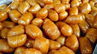 Best Traditional Indian Sweet - KAKINADA Gottam Kaja Sweet Recipe - Indian Sweets Making Videos