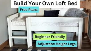 Build a Loft Bed with Free Plans