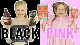 ONLY USING ONE COLOR TO COOK CHALLENGE! | Fizz Sisters