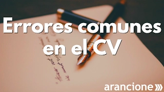 Arancione - Errores comunes en el CV