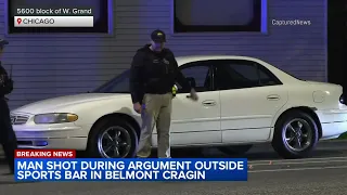 1 shot after argument outside NW Side bar, Chicago police say