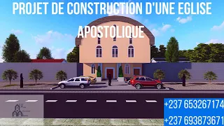 Animation 3D d'un projet d' église chez ALPHA ARCHITECTURE ACADEMY