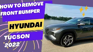 2022 Hyundai Tucson front bumper removal