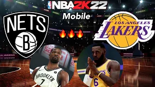 NBA 2K22 MOBILE Arcade Edition Gameplay | 5v5 Nets vs Lakers