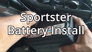 How To Harley Davidson Sportster Battery Install