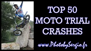 Top 50 Moto trial crashes