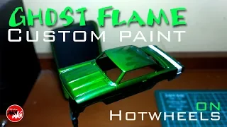 HOW TO : GHOST FLAME CUSTOM PAINT ON HOTWHEELS