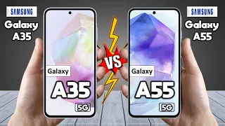 Samsung Galaxy A35 Vs Samsung Galaxy A55 - Full Comparison 🔥 Which one is best?
