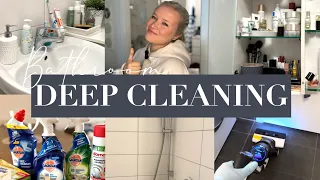 DEEP CLEANING BATHROOM 🧹🧼 | Frühjahresputz beginnt | Clean with me ✨