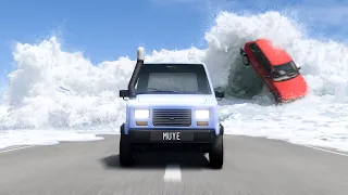 We Raced The Ocean In BeamNG