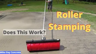 Roller Stamp Your Stamped Concrete Patio! (How To Rock & Roller)