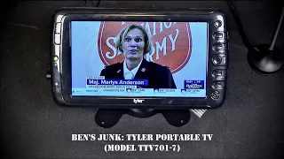 Oddity Archive: Episode 245.5 – Ben’s Junk: Tyler Portable TV (Model TTV701-7)