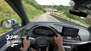 2021 AUDI Q5 SPORTBACK 55 TFSI E QUATTRO PLUG-IN HYBRID 367HP POV TEST DRIVE