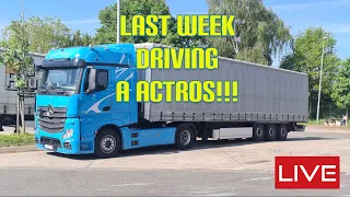 POV Mercedes Actros 1851. Last week driving a Actros. LIVE