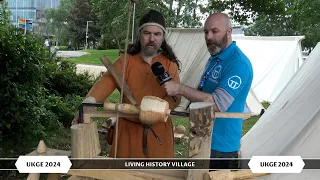 Justin Catches Up With The Vikings At The Living History Village #UKGE2024