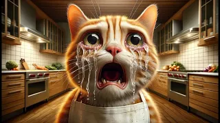 Ai Cat Story 🙀 Cat Cannot Stop Crying…😭 #cat #ai #aicat #cutecat
