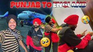 Punjab to England 🏴󠁧󠁢󠁥󠁮󠁧󠁿😭 *EMOTIONAL* Harman Chala England 🥺 ਘਰ ਛੱਡ ਕੇ ਜਾਣਾ ਸੌਖਾ ਨਹੀਂ