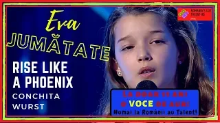 Eva Jumatate | Cover: Conchita Wurst - Rise Like a Phoenix, with LYRICS | Romania's Got Talent!