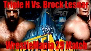Triple H Vs. Brock Lesnar | Career On The Line | WrestleMania 29 match (HD)