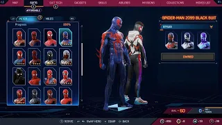 Spider-Man and Miles Morales Suits Spider-Man 2