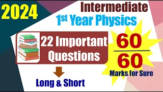 Inter 2024 Inter Physics 1st Year Important Questions