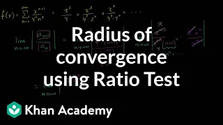 Radius of convergence using Ratio Test