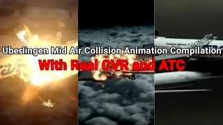 Uberlingen Mid Air Collision Animation Compilation With Real CVR and ATC