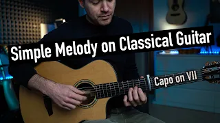 Simple Melody on Classical Guitar ...