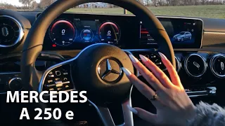 ASMR CAR TAPPING ✨ Mercedes A250e + LENS TAPPING 😍 (fast tapping & scratching)