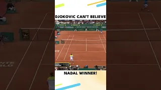 Djokovic Couldn't Believe Nadal Won This Point! 😤