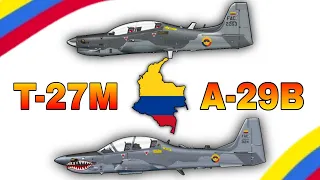 AT-27M TUCANO Y A-29B SUPER TUCANO - LOS CABALLOS DE GUERRA DE COLOMBIA