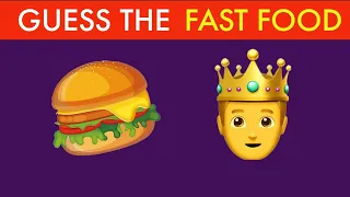 Guess The Fast Food Restaurant By Emoji |Food Quiz| 🍔 🍟