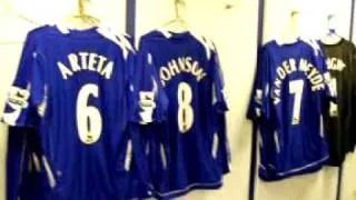 Everton - in the dressingroom