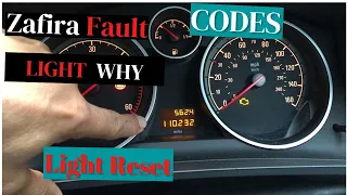 Zafira fault codes: Vauxhall Zafira engine management light reset
