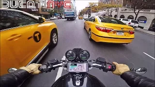 Manhattan SAVAGERY on a Ducati Monster, Birthday Card Delivery, Every Moment is a Blessing v626