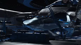 The Orville Departs the Union Dockyard, with Music from Star Trek: The Motion Picture