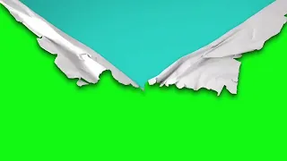 Paper Tear Transition || Green Screen || Free No Copyright
