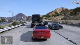 Gta 5 :- Full Road Tour with heavy traffic