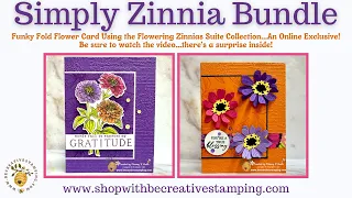 Easy Flower Cards Using Stampin' Up!s Simply Zinnia Bundle--Facebook Live Replay (4/24/24)