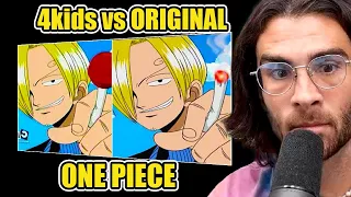 4kids vs Original One Piece | HasanAbi REACTS