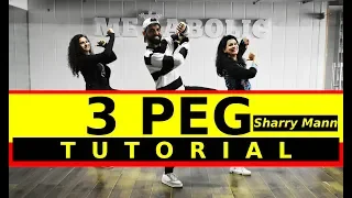 3 Peg Sharry Man Bhangra Dance Tutorial | 3 Peg Easy Dance Choreography | FITNESS DANCE with RAHUL