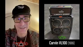 STEVE VAI's Personal Amps!  The original 1999 Carvin Legacy VL100 "MAIN" half stack.