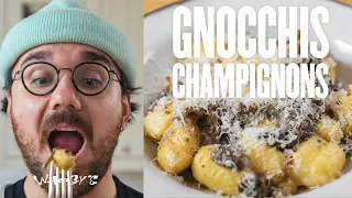 Gnocchis maison faciles (champignons & parmesan) ✨