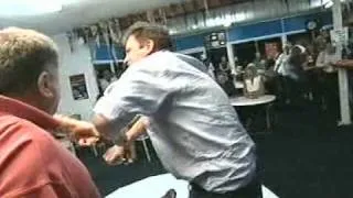 Aussie TV presenter attacked by a crab