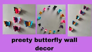 Easy butterfly wall decor #papercraft#diycraft #paper butterfly #easy butterfly