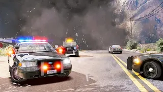 Persecuciones épicas de GTA 5. Ojo al final.