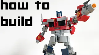 How To Build LEGO Transformers Rise Of The Beasts Optimus Prime