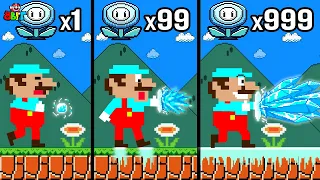 Super Mario but every ICE Flower makes Mario more POWERFUL and Freeze everything? | Game Animation