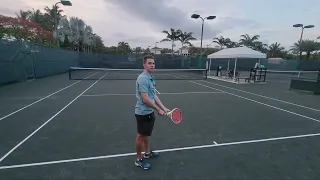 Serve Low Toss Rhythm, Shoulder Turn Gets Arms In Place